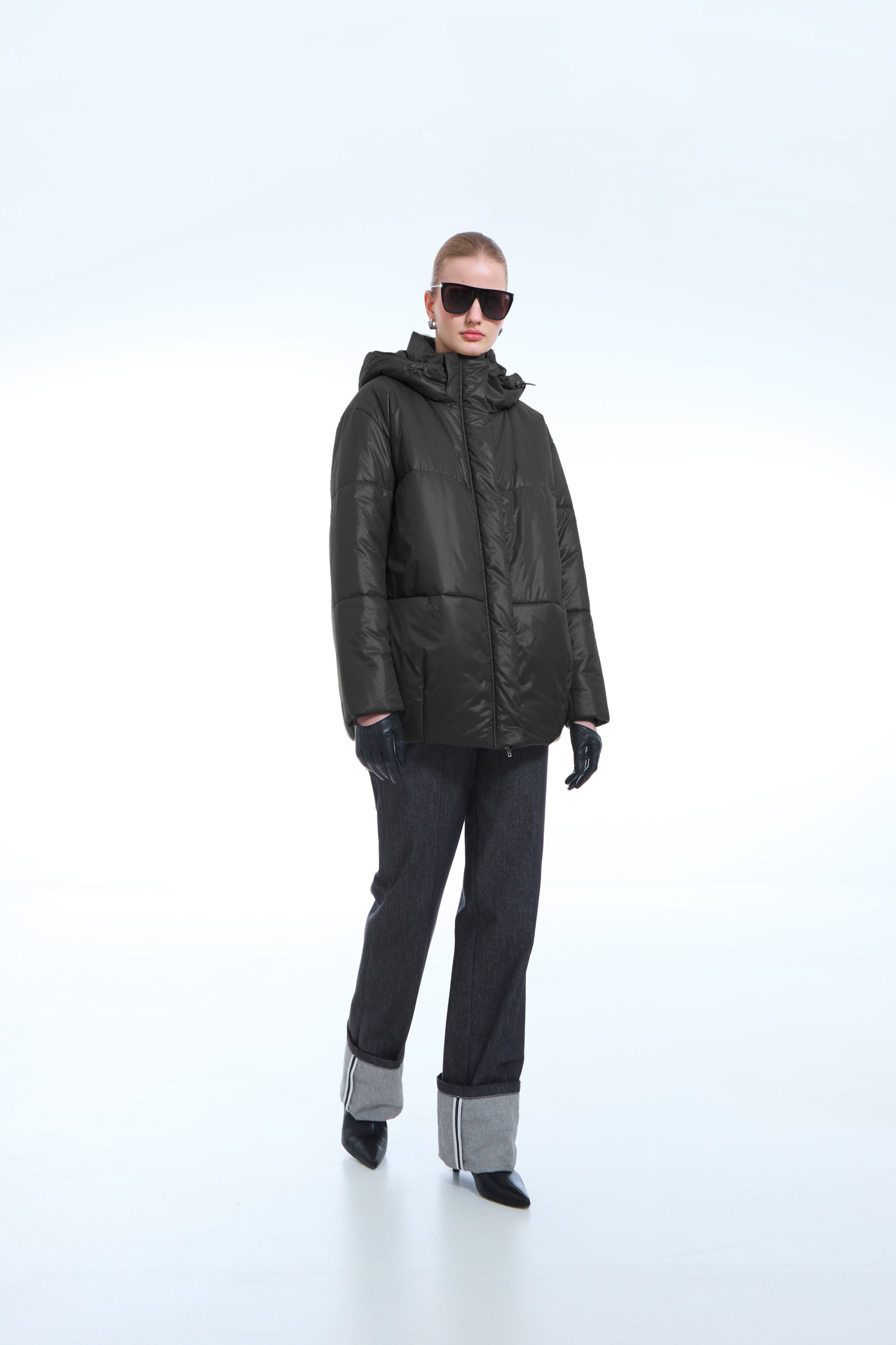 КУРТКА ЖЕНСКАЯ ПЛАЩЕВАЯ УТЕПЛЕННАЯ 4-1406