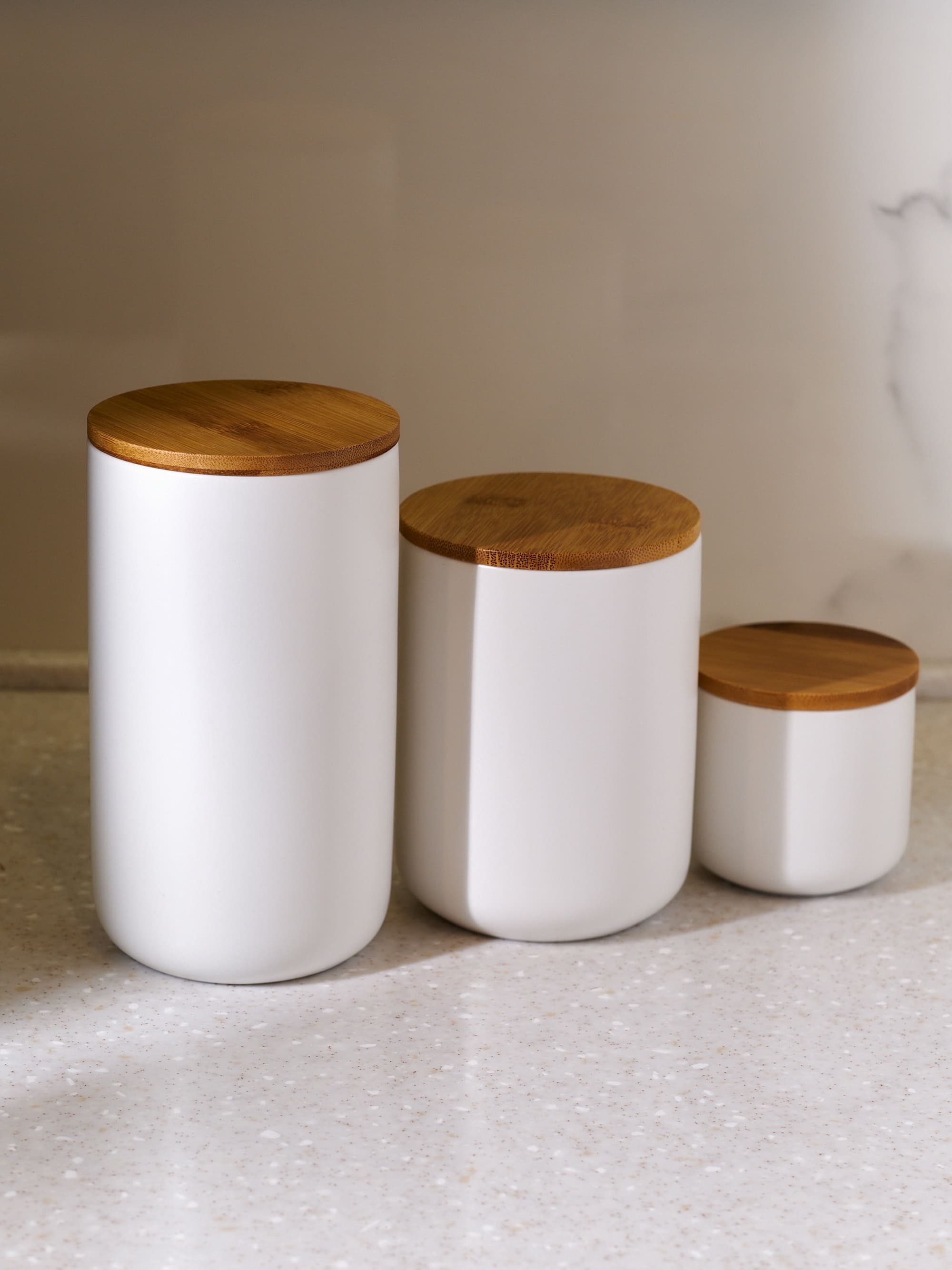 Набор керамических банок для сыпучих продуктов CD005