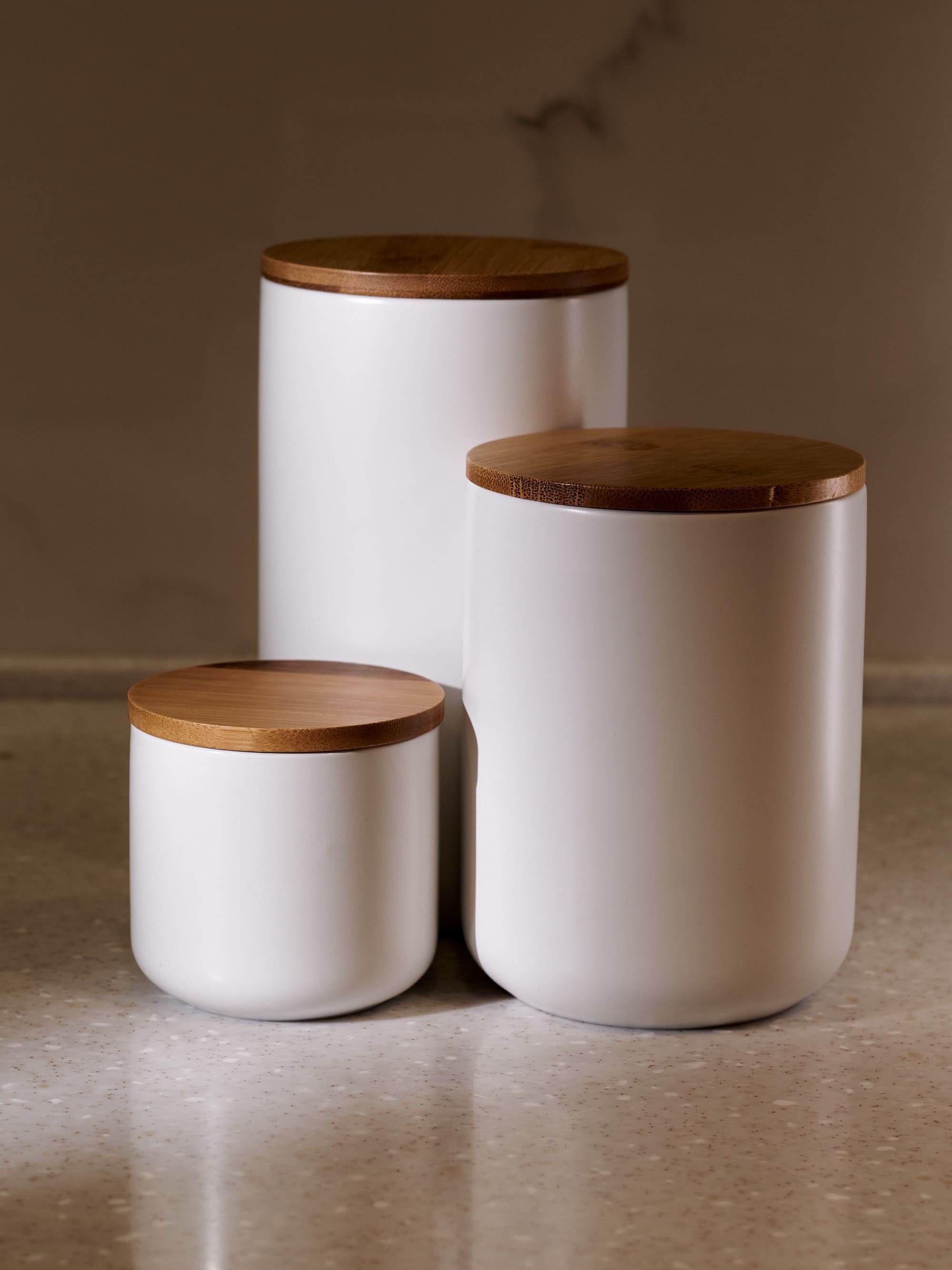 Набор керамических банок для сыпучих продуктов CD005