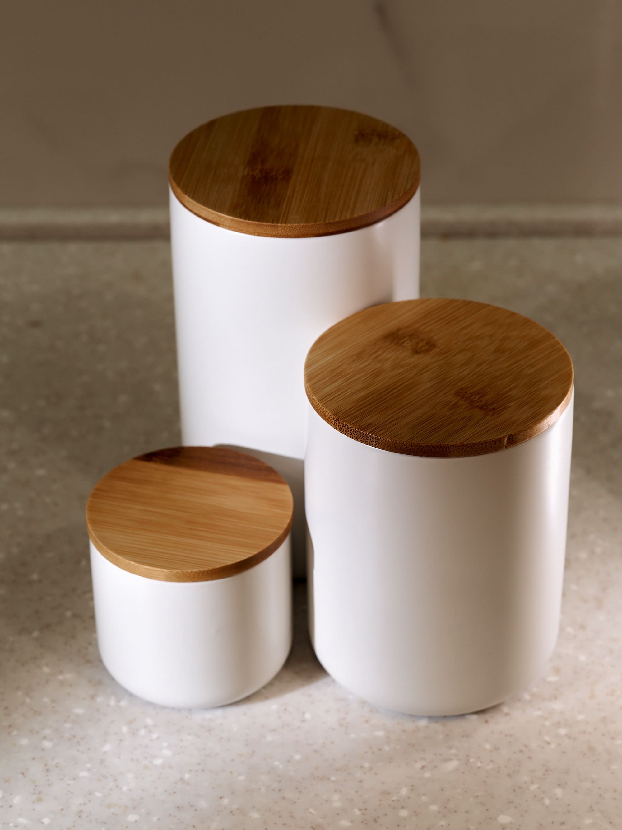 Набор керамических банок для сыпучих продуктов CD005