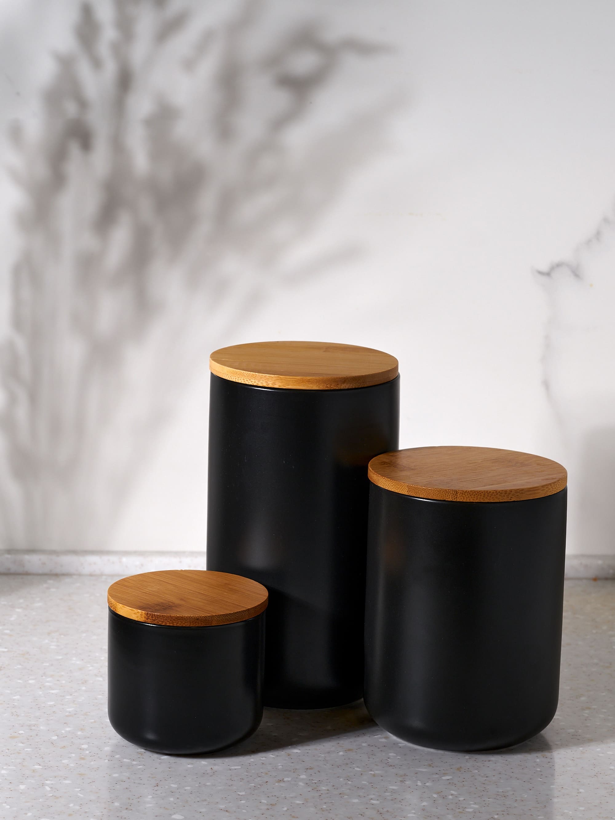 Набор керамических банок для сыпучих продуктов CD005