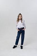 Брюки джинсовые для девочек (осенне-зимнего ассорт 20081 20081 для девочек. Фото 2.
