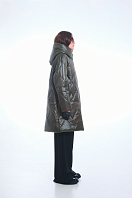 ПАЛЬТО ЖЕНСКОЕ ПЛАЩЕВОЕ УТЕПЛЕННОЕ 5-1072. Фото 2.