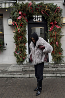 ПАЛЬТО ЖЕНСКОЕ ИЗ ИСКУССТВЕННОГО МЕХА 9-2496 . Фото 6.