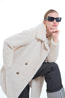 ПАЛЬТО ЖЕНСКОЕ ИЗ ИСКУССТВЕННОГО МЕХА 9-1596 . Фото 4.