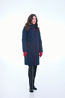 ПАЛЬТО ЖЕНСКОЕ ПЛАЩЕВОЕ УТЕПЛЕННОЕ 5-1900 . Фото 2.