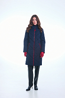 ПАЛЬТО ЖЕНСКОЕ ПЛАЩЕВОЕ УТЕПЛЕННОЕ 5-1900 . Фото 1.