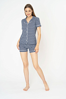 Комплект женский (фуфайка,шорты пижамные) SEYKO 65368 65368 . Фото 1.