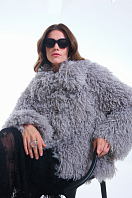 ПАЛЬТО ЖЕНСКОЕ ИЗ ИСКУССТВЕННОГО МЕХА 9-1796 . Фото 1.