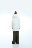 ПАЛЬТО ЖЕНСКОЕ ПЛАЩЕВОЕ УТЕПЛЕННОЕ 5-1644. Фото 4.