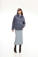 КУРТКА ЖЕНСКАЯ ПЛАЩЕВАЯ УТЕПЛЕННАЯ 4-1071. Фото 1.