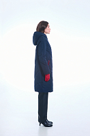 ПАЛЬТО ЖЕНСКОЕ ПЛАЩЕВОЕ УТЕПЛЕННОЕ 5-1900 . Фото 3.