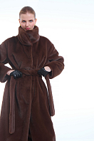 ПАЛЬТО ЖЕНСКОЕ ИЗ ИСКУССТВЕННОГО МЕХА 9-966 . Фото 2.