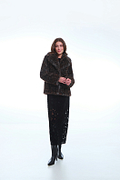 ПАЛЬТО ЖЕНСКОЕ ИЗ ИСКУССТВЕННОГО МЕХА 9-1647 . Фото 2.