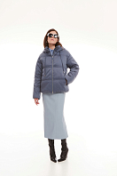 КУРТКА ЖЕНСКАЯ ПЛАЩЕВАЯ УТЕПЛЕННАЯ 4-1071. Фото 2.