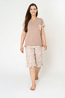 Комплект женский (фуфайка,бриджи пижамные) SEXEN 42501 42501 . Фото 1.