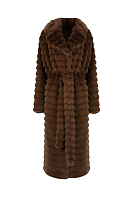 ПАЛЬТО ЖЕНСКОЕ ИЗ ИСКУССТВЕННОГО МЕХА 9-1604 . Фото 7.