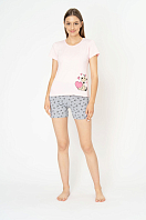 Комплект женский (фуфайка,шорты пижамные) MISS VIC 65295 65295 . Фото 1.