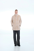 ПАЛЬТО ЖЕНСКОЕ ИЗ ИСКУССТВЕННОГО МЕХА 9-1595 . Фото 2.