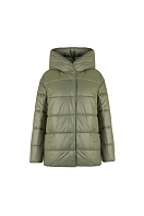 КУРТКА ЖЕНСКАЯ ПЛАЩЕВАЯ УТЕПЛЕННАЯ 4-1846 . Фото 1.